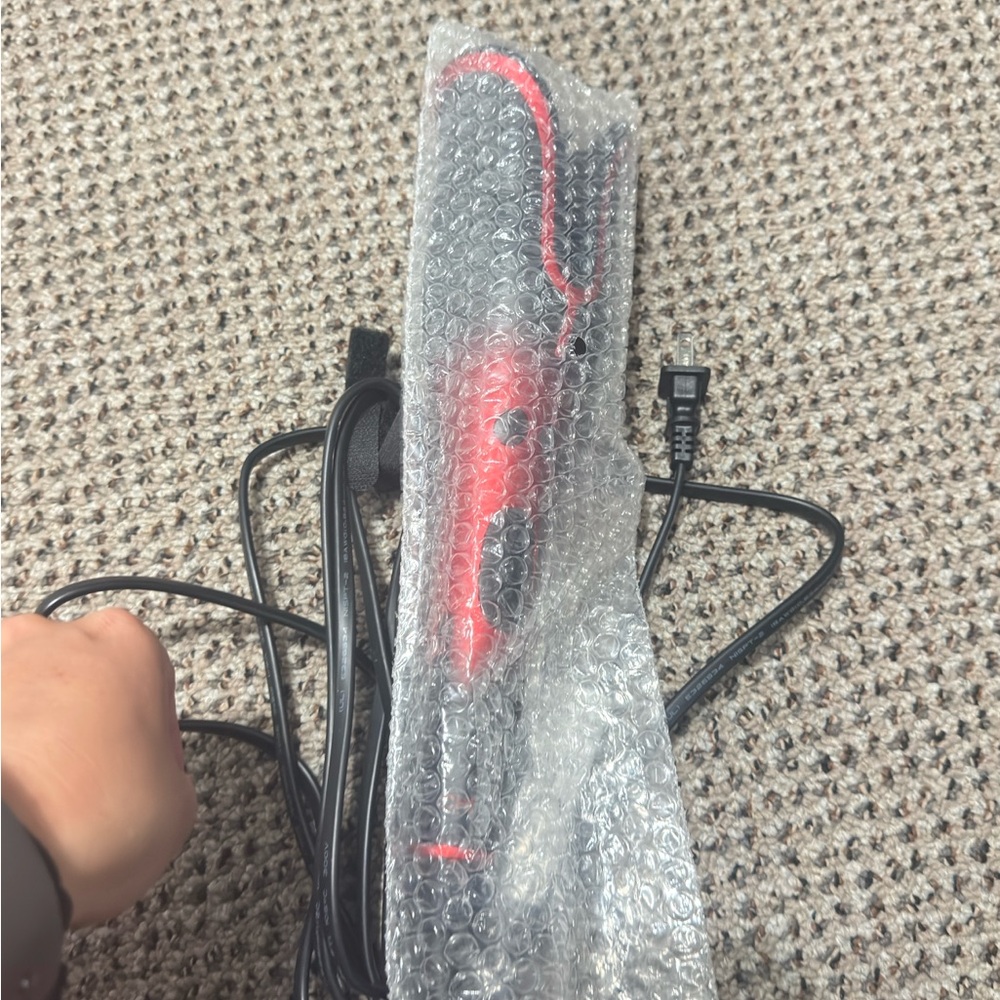 Red and Black Hair Straightener